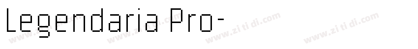 Legendaria Pro字体转换